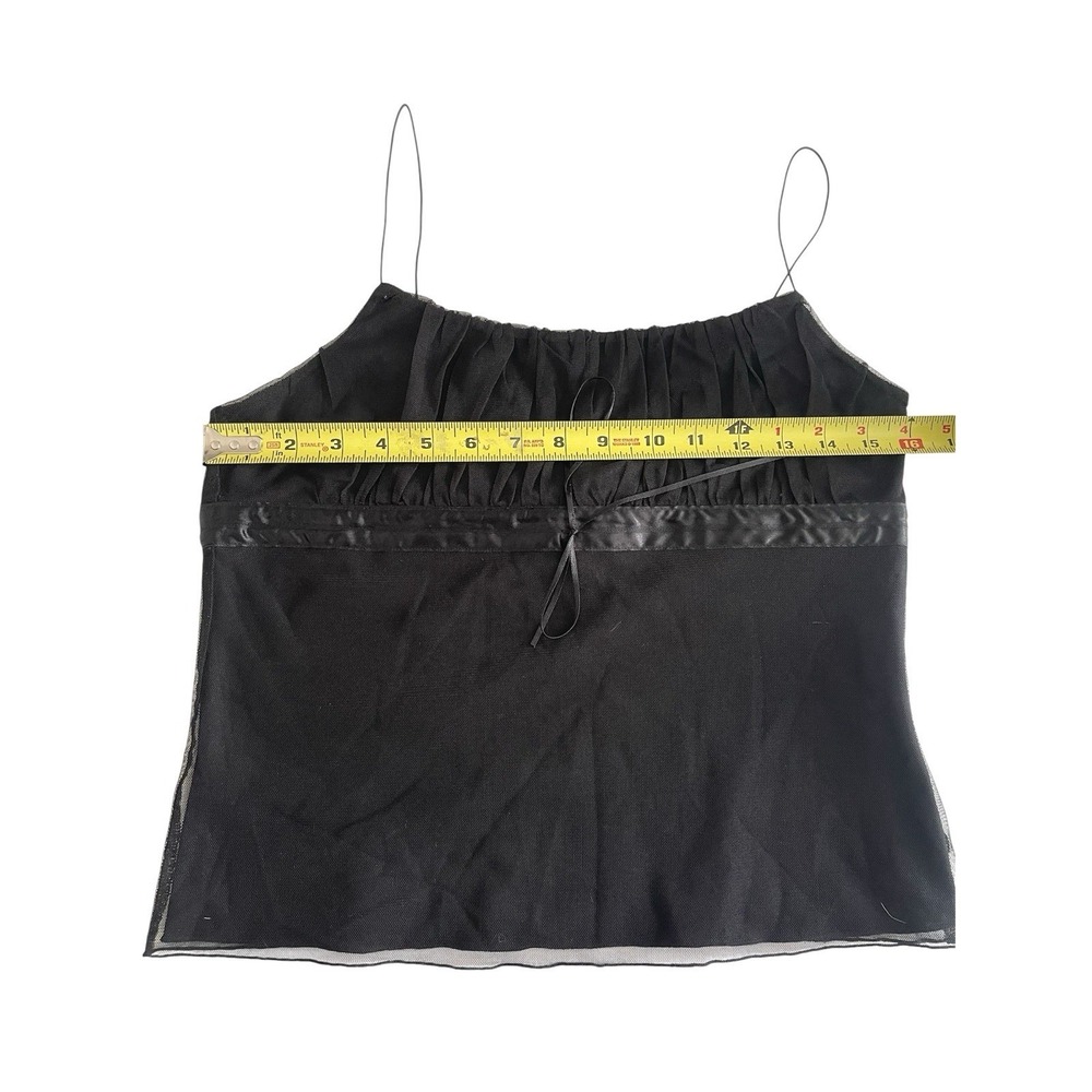 Vintage Y2k Express Black Milkmaid Babydoll Top Camisole Fairy Grunge Whimsgoth - Picture 11 of 13